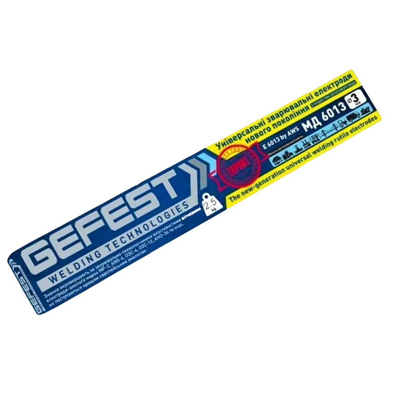 5174943819_w640_h640_elektrody-gefest-md Сварочные электроды GEFEST МД 6013 3 мм 2.5 кг - Зображення 1