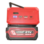 Инвертор напряжения аккумуляторный Edon ED-NB21/150 (на аккумуляторах Makita LXT) - Зображення 4