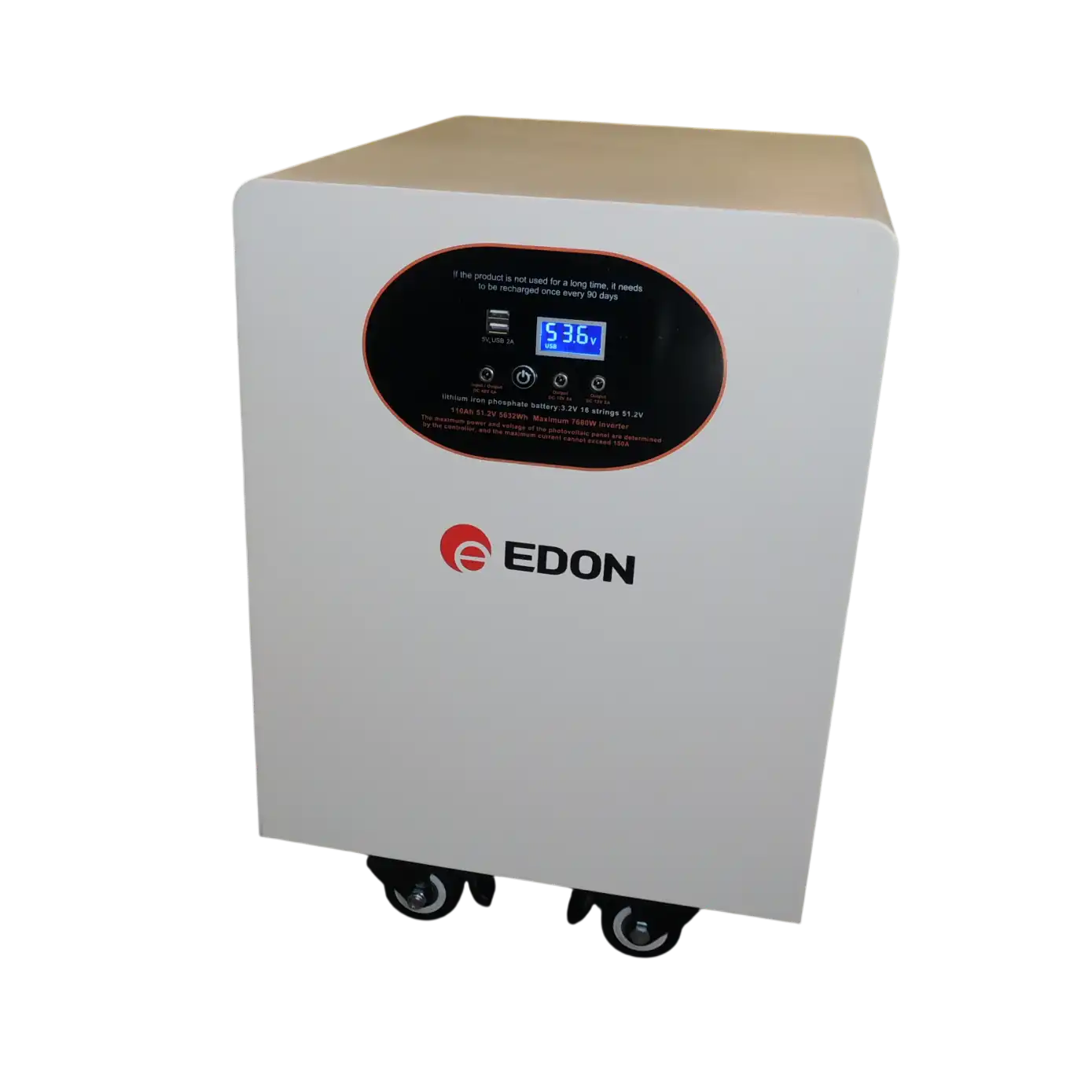 DSCN6316 LiFePO4 акумулятор EDON ED-110Ah-51.2V (5.632 кВт·год) - Зображення 1