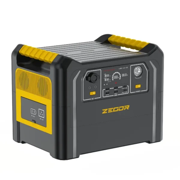 Портативна зарядна станція ZEGOR YC2400 TURBO 2400 Вт, 2340 Вт·год LiFePO₄
