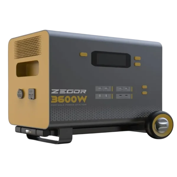 Портативна зарядна станція ZEGOR YC3600 3600 Вт, 3932,1 Вт·год LiFePO₄ BYD