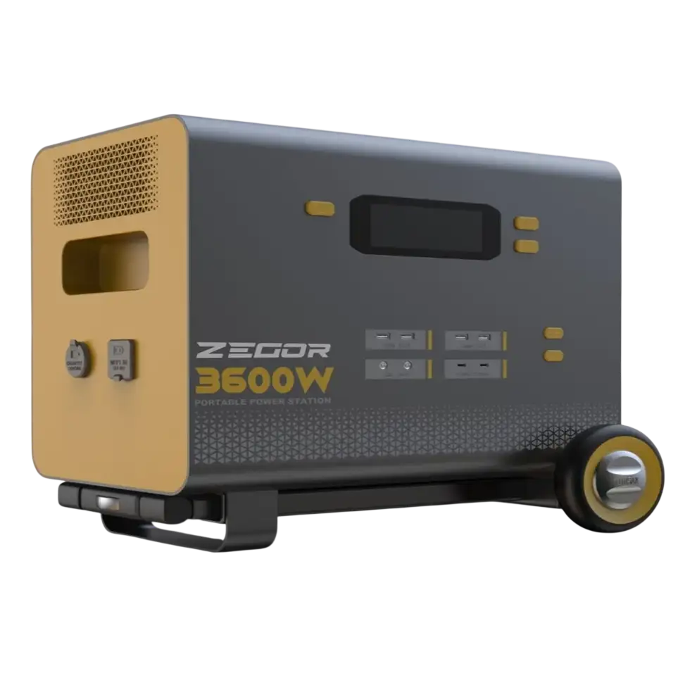 3600 Портативна зарядна станція ZEGOR YC3600 3600 Вт, 3932,1 Вт·год LiFePO₄ BYD - Зображення 1