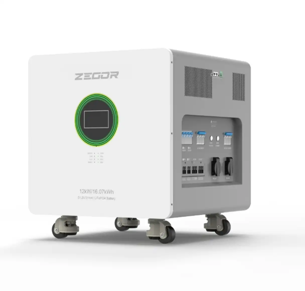 YCN12000-16 Гібридна інверторна система ZEGOR YCN12000-16 Professional 12 кВт, 16,07 кВт·год LiFePO₄ - Зображення 1